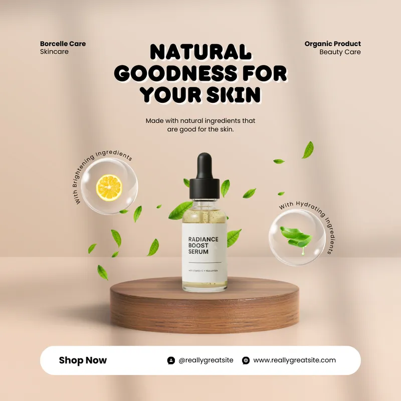 Glow naturally with our Radiance Boost S