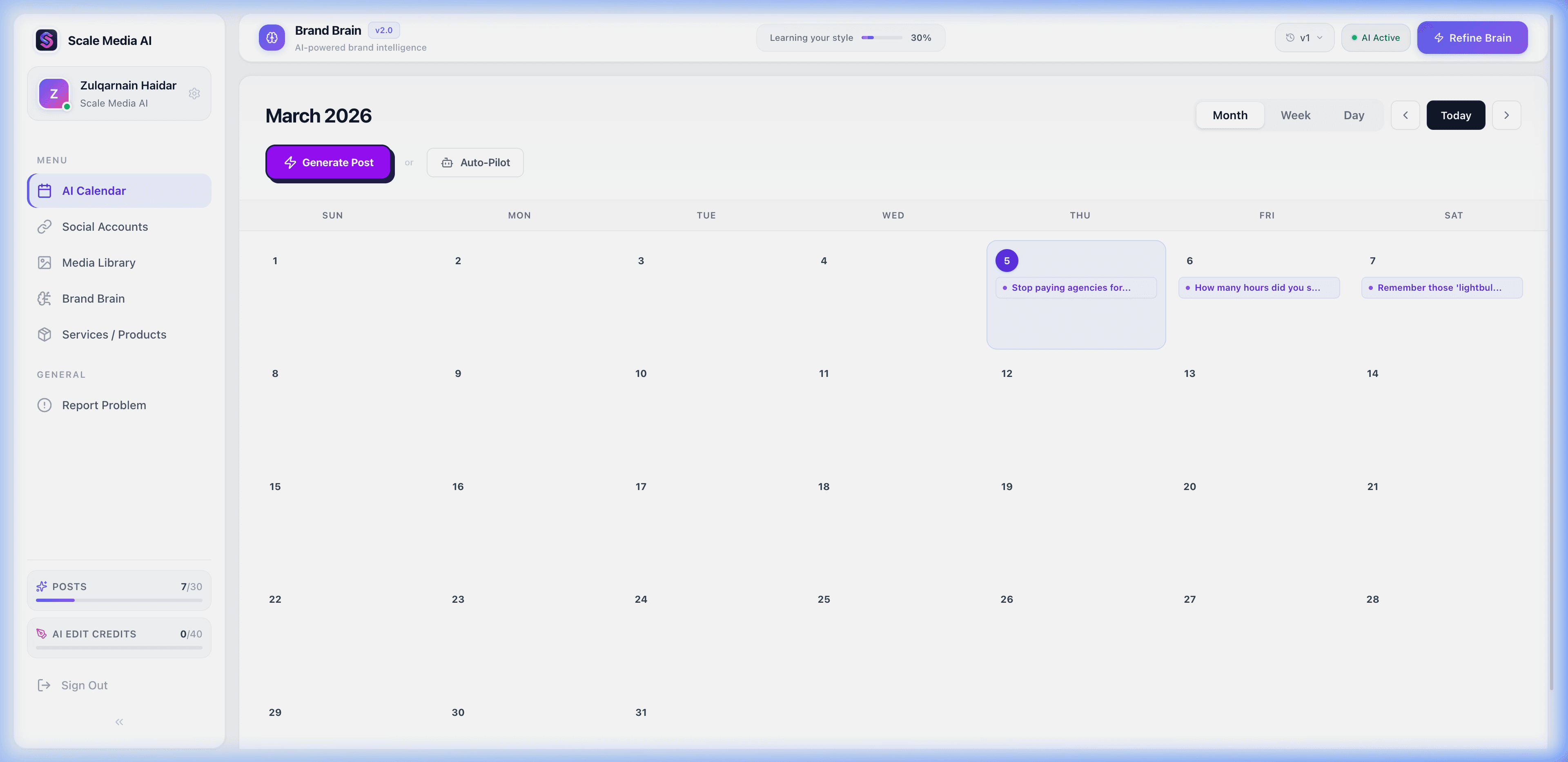 Month View