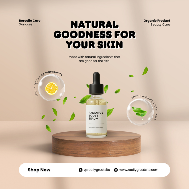 Glow naturally with our Radiance Boost S