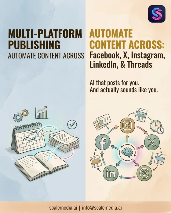 Social post created with Scale Media AI 7