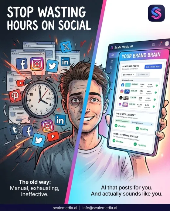 Social post created with Scale Media AI 11